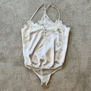 Abercrombie & Fitch lace satin bodysuit